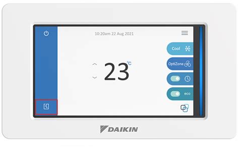 HEAT & COOL - Indicates the system will automatically change-over between heat and cool modes as the temperature varies. . Daikin thermostat won t change temperature